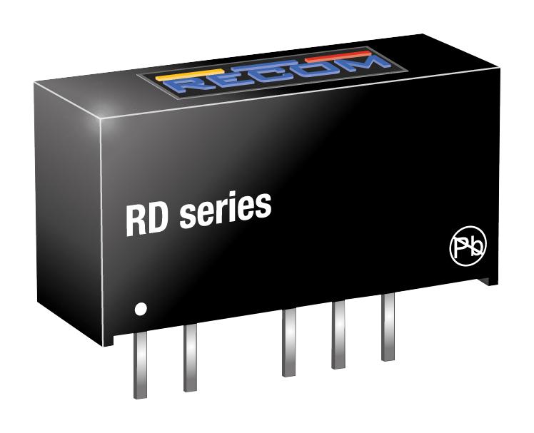 RD-2405D DC-DC CONVERTER, 2 O/P, 2W RECOM POWER