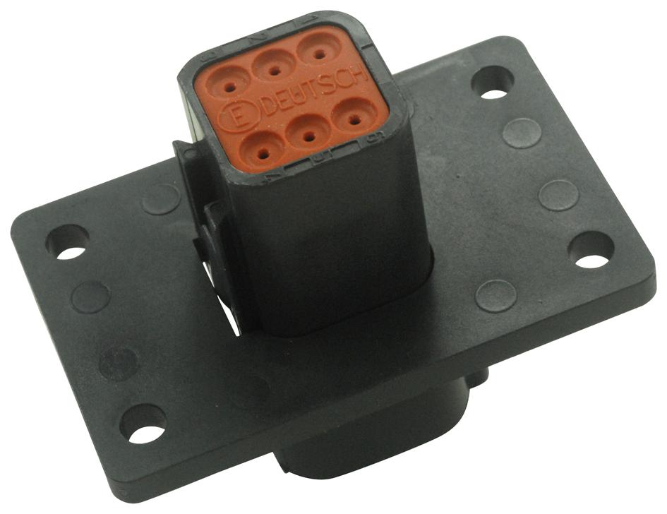 DT046P-CL06 RECEPT, FLANGE, THIN WALL, 6WAY, PIN DEUTSCH - TE CONNECTIVITY