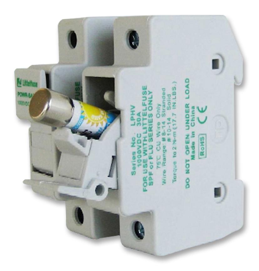 LPHV0002Z FUSEHOLDER, 10MMX38MM, PRESSURE PLATE LITTELFUSE