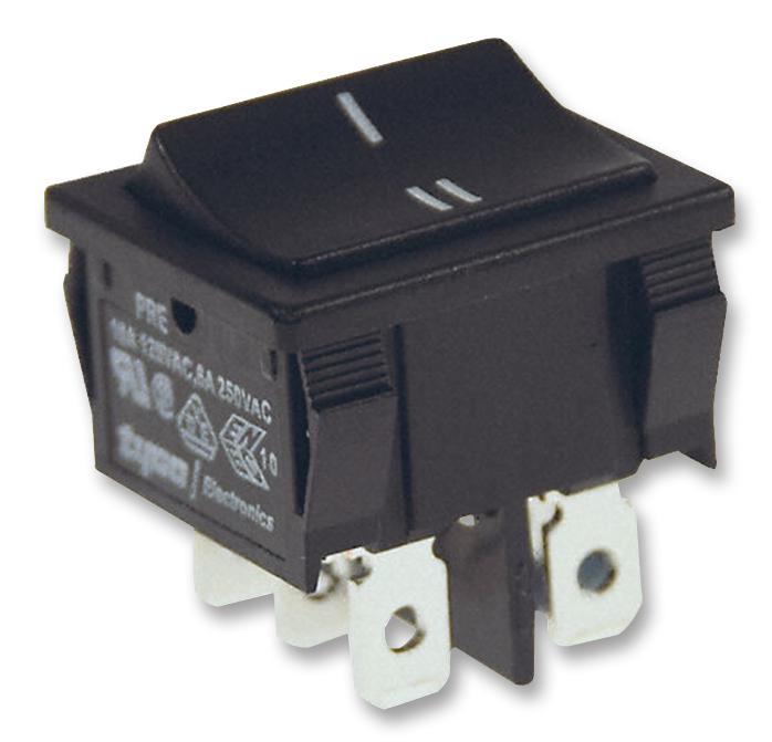 2-1634200-5 ROCKER SWITCH, DPDT, 10A, 125V, PANEL ALCOSWITCH - TE CONNECTIVITY