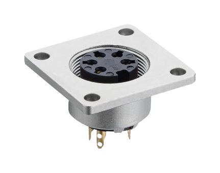 0308 12 SOCKET, FLANGE CHASSIS, 12 WAY LUMBERG