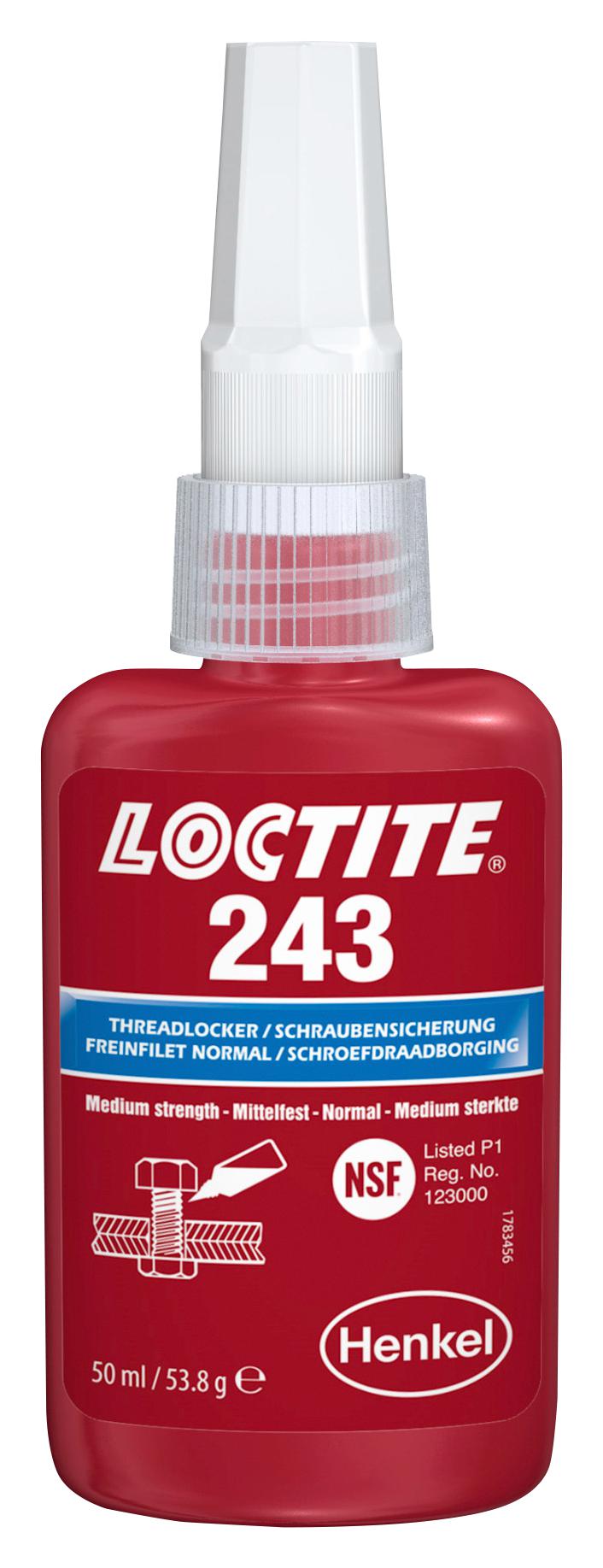 243, 50ML THREADLOCK, 50ML, LOCTITE 243 LOCTITE