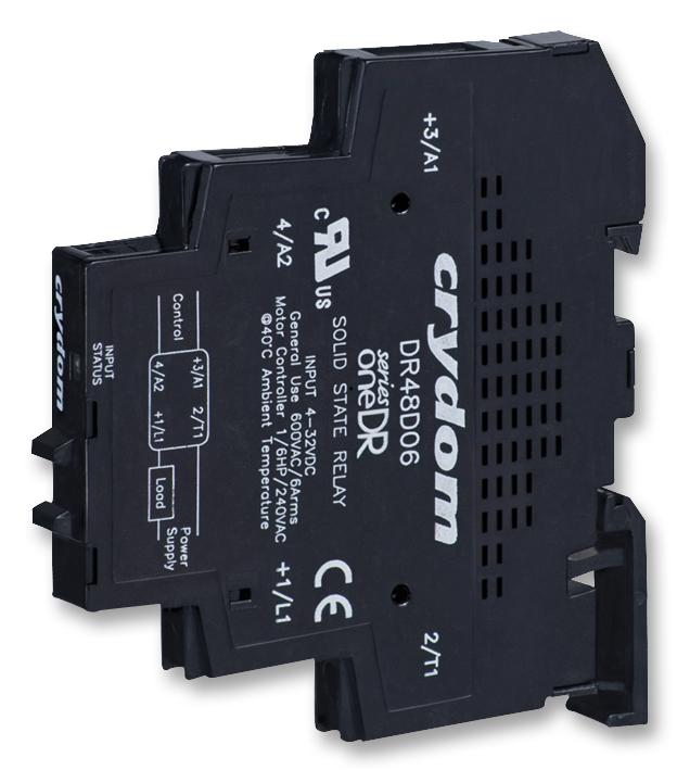 DR24D06 SSR, 240VAC/6A, 4-32VDC IN, 11MM SENSATA/CRYDOM