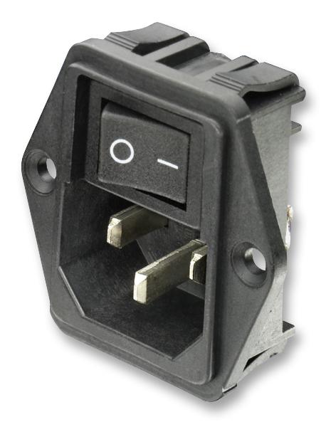 15CE1 INLET, IEC, CORCOM, FLANGE MOUNT CORCOM - TE CONNECTIVITY