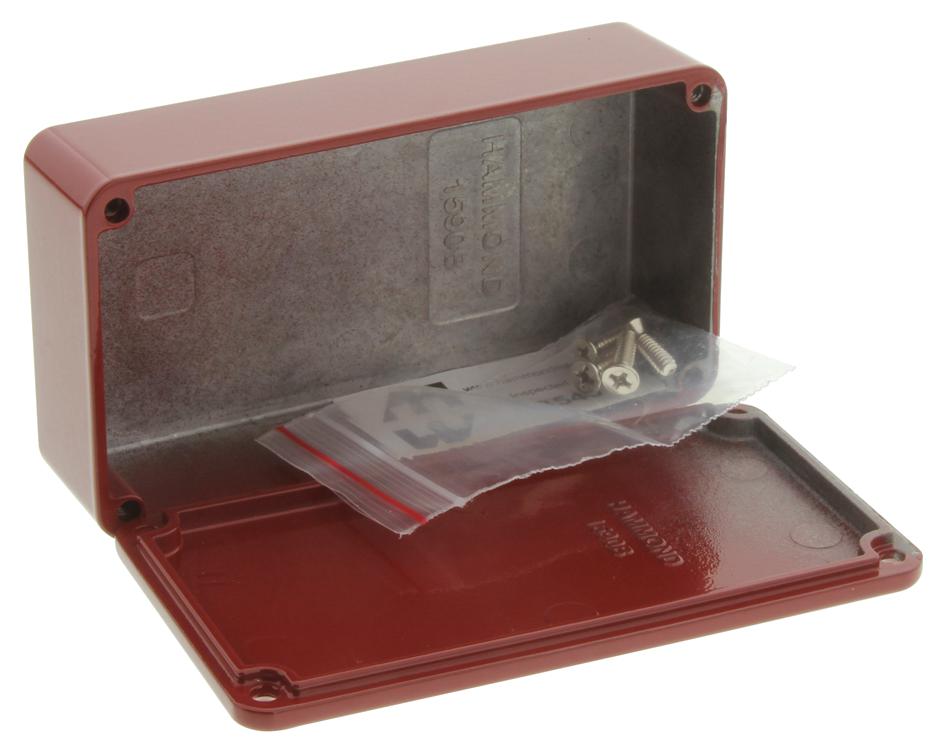 1590BRD BOX, RED, 31X60X112MM HAMMOND