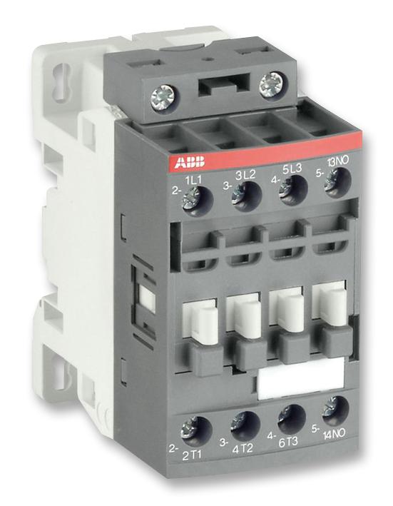 AF09-22-00-13 CONTACTOR, 4P, 100V-250V,25A ABB