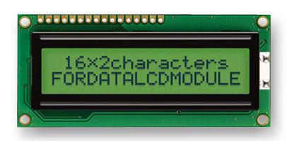 FC1602N04-RNNYBW-16*E DISPLAY, ALPHANUMERIC, 16X2, NOBACKLIGHT FORDATA