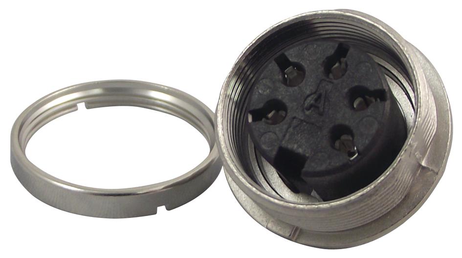 T 3363 100 SOCKET, REAR PANEL MNT, C091A, 5WAY AMPHENOL SINE/TUCHEL