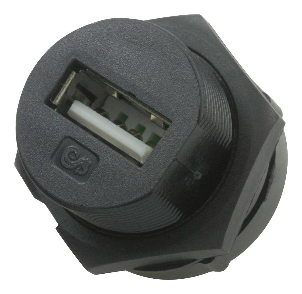 2UB3001-W05100 SEALED USB, 2.0 TYPE A, RECEPTACLE, IP67 MULTICOMP PRO