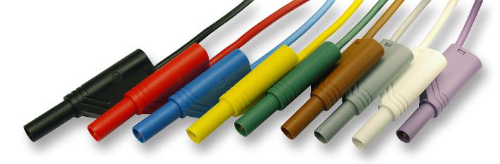 934088109 TEST LEAD, VIOLET, 1M, 1KV, 32A HIRSCHMANN TEST AND MEASUREMENT