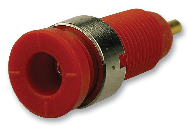 975459701 SOCKET, SAFETY, 2MM, S1, RED, PRUEF HIRSCHMANN TEST AND MEASUREMENT