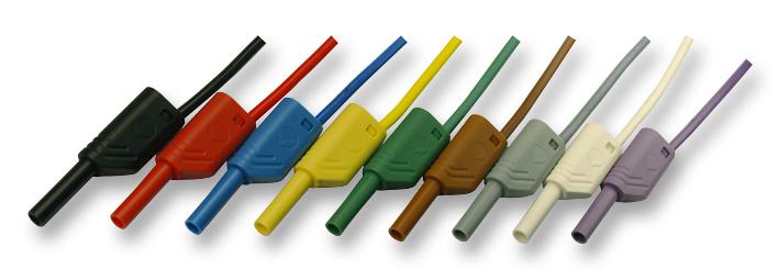 975695706 TEST LEAD, GREY, 500MM, 1KV, 10A HIRSCHMANN TEST AND MEASUREMENT