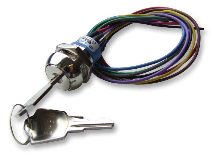 JD9H126W SWITCH, 3POS, SAME KEY, REMOVE CTR POS APEM