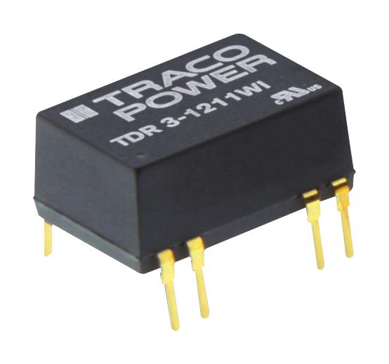 TDR 3-2411WI DC/DC CONVERTER, 5V, 3W, DIP TRACO POWER