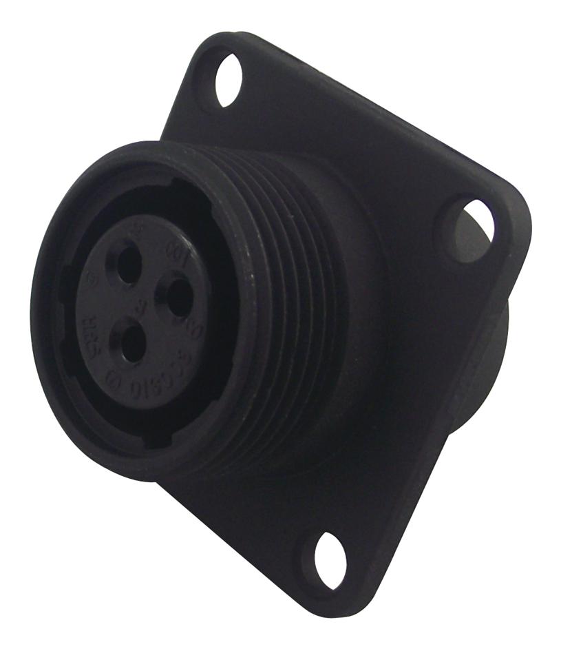 JR13WR-3S(31) CIRCULAR CONNECTOR, RCPT, 3POS, FLANGE HIROSE(HRS)