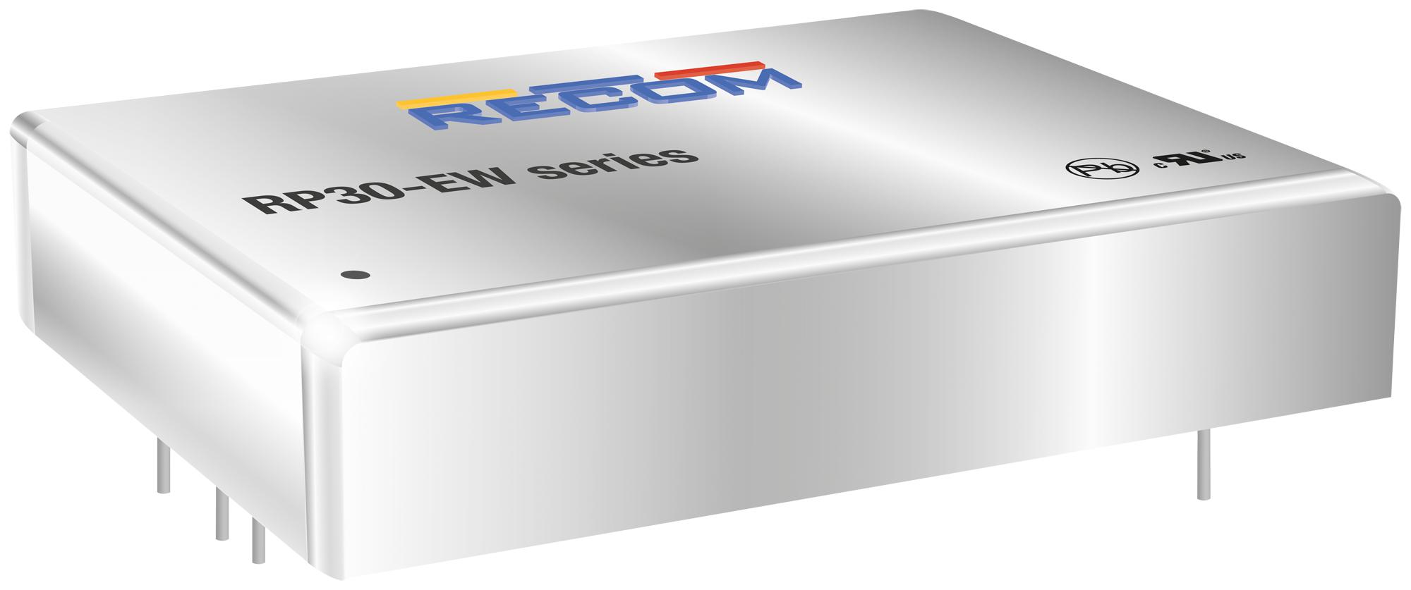 RP30-2412SEW DC/DC CONVERTER, 30W, 4:1, 12V RECOM POWER