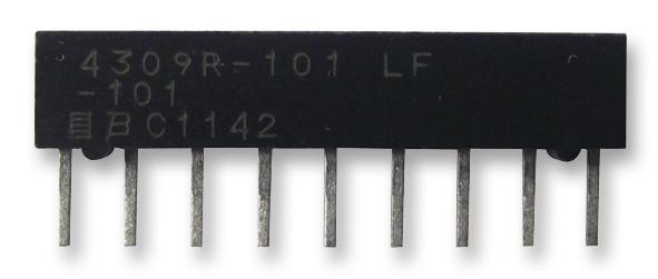4309R-101-102LF RESISTOR, NETWORK, SIP, 1K BOURNS
