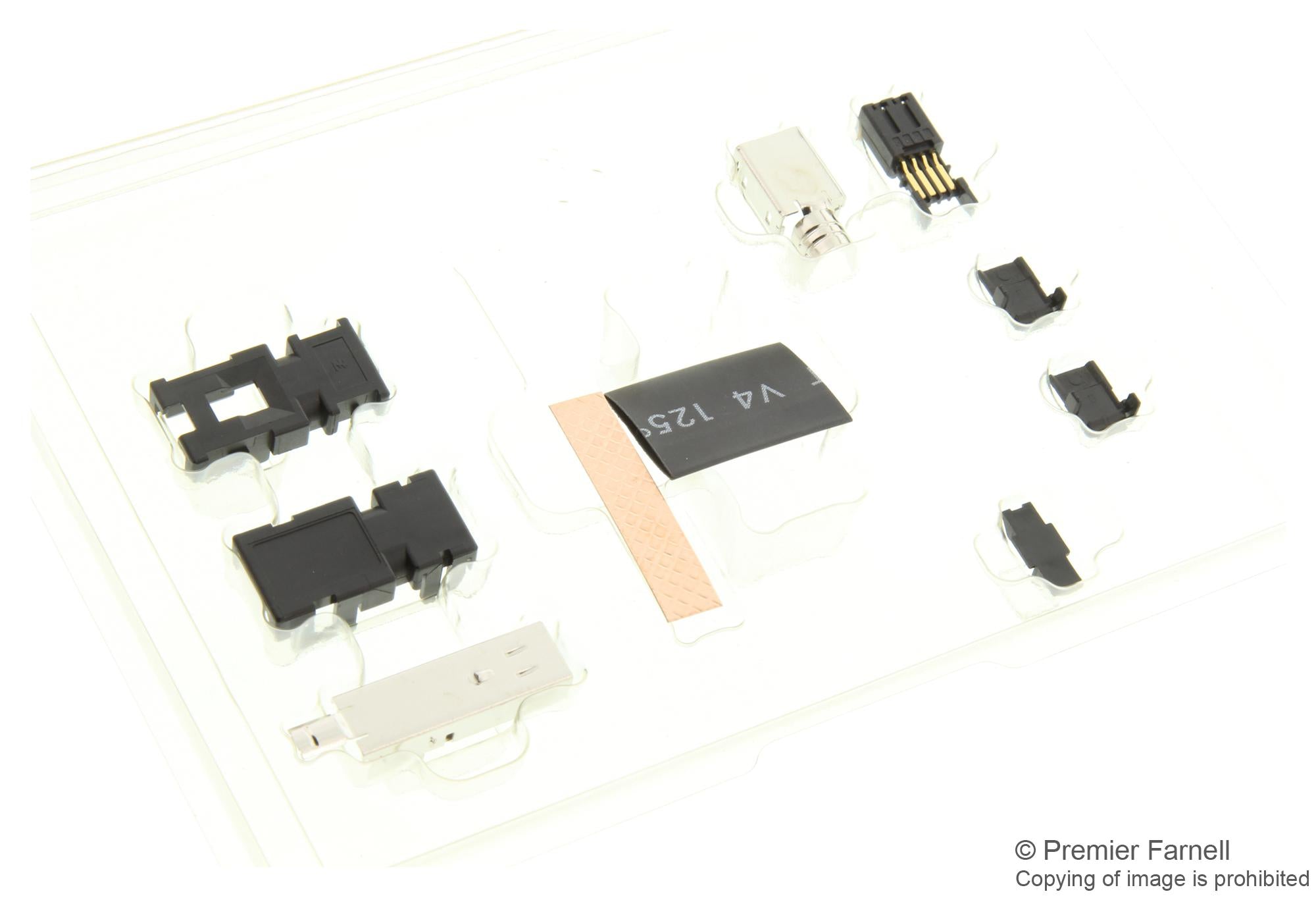 2040008-1 PLUG KIT, MINI-I/O, BLACK, TYPE II TE CONNECTIVITY