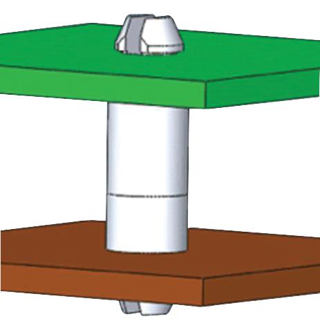 DLMSPM-8-01 PCB MINI SUPPORT POST 12.7MM HIGH, PK40 ESSENTRA COMPONENTS