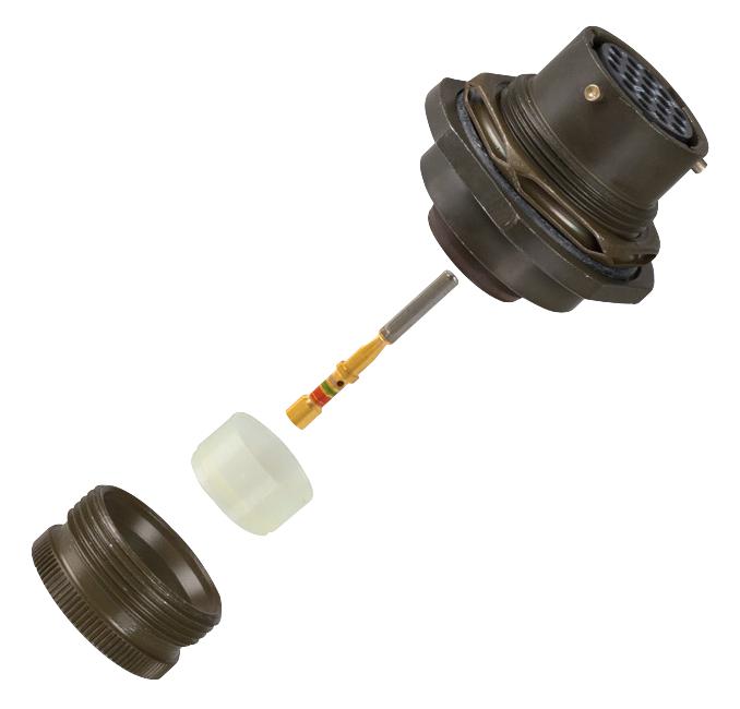 MS3124E14-19S CIRCULAR, SIZE 14, 19WAY, SKT AMPHENOL