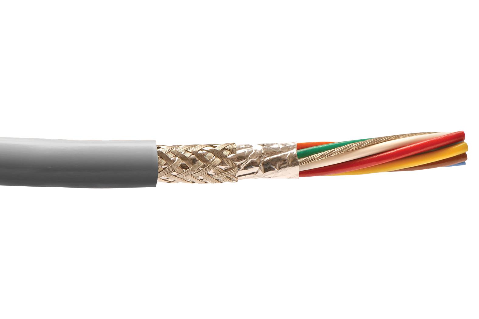 B955254 GE321 SHLD FLEX CABLE, 25COND, 0.56MM2, 50M ALPHA WIRE