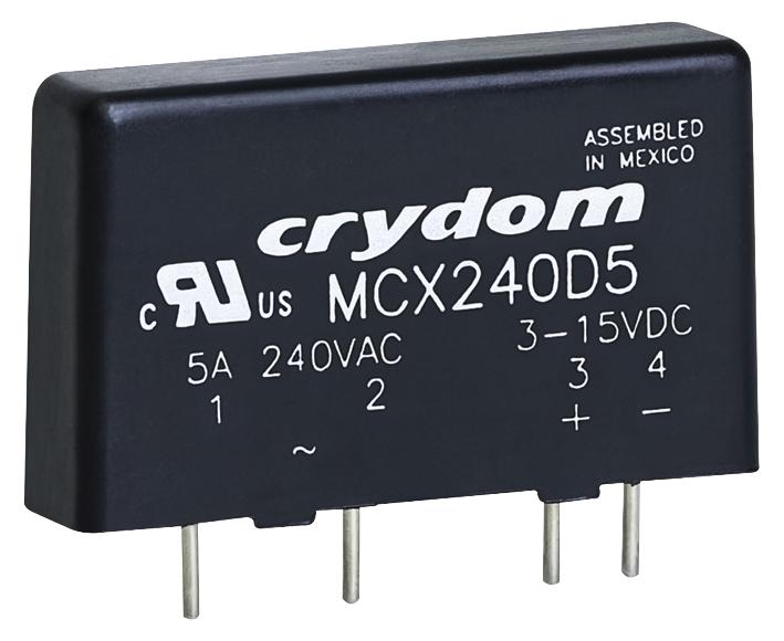MCX380D5 SSR, SIP, 530VAC/5A, 4-15VDC, ZC SENSATA/CRYDOM