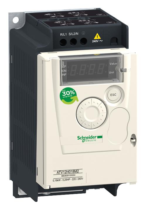 ATV12H075M2 DRIVE, V/S, 0.5-400HZ, 240V, 750W, 1PH SCHNEIDER ELECTRIC