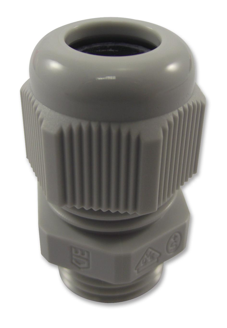 50.625 PA/R7035 GLAND, NYLON, M25, LT GREY HYLEC