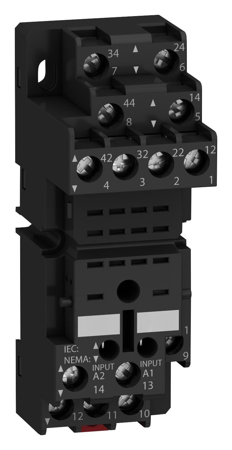 RXZE2M114 SOCKET, 4CO, SCREW TERM, FOR RXM2/4 SCHNEIDER ELECTRIC
