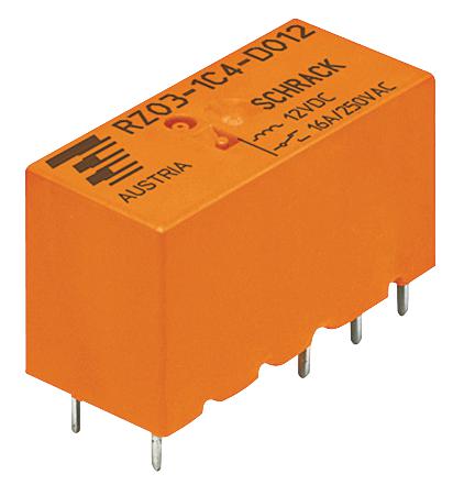 RZ01-1C4-D024 RELAY, SPDT, 250VAC, 12A TE CONNECTIVITY