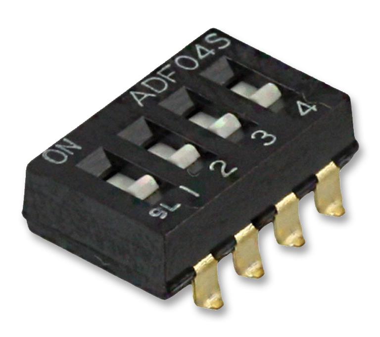 1-1825059-7 DIP SWITCH, 4POS, 0.1A, 24V, SMD ALCOSWITCH - TE CONNECTIVITY