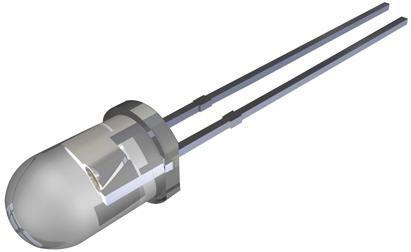 SSL-LX5093TC LED, TURQUOISE, T-5, 2200MCD LUMEX