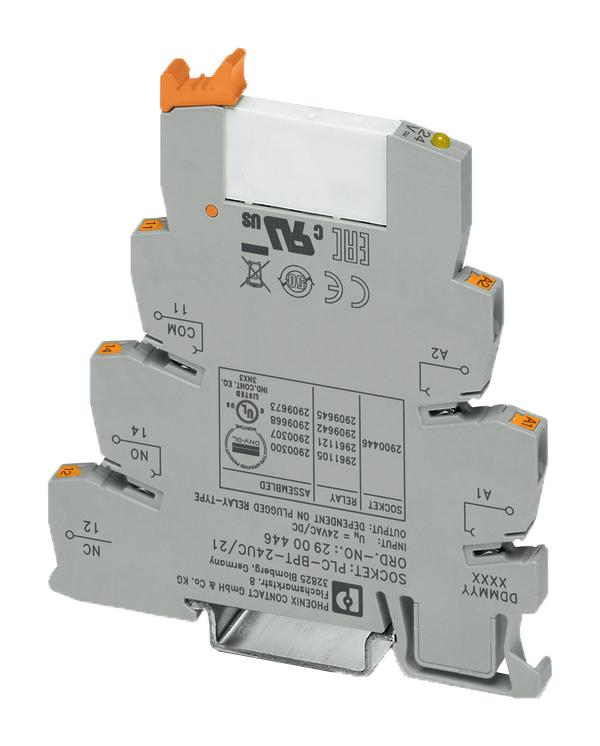 PLC-RPIT- 24UC/21 RELAY, SPDT, 250VAC, 6A PHOENIX CONTACT