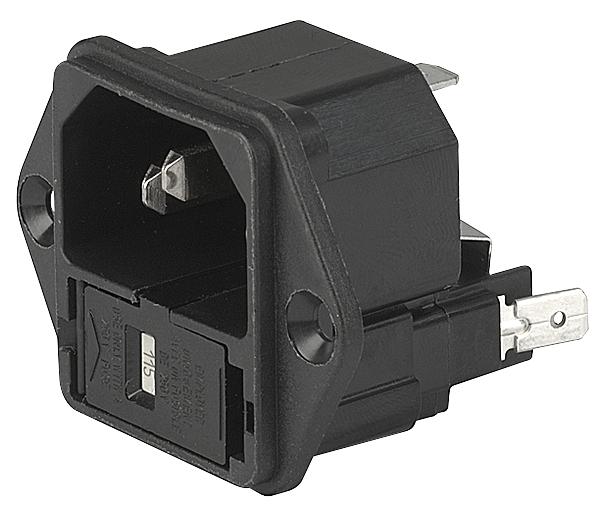 4301.0521 INLET, IEC, C14, KEA, 10A SCHURTER