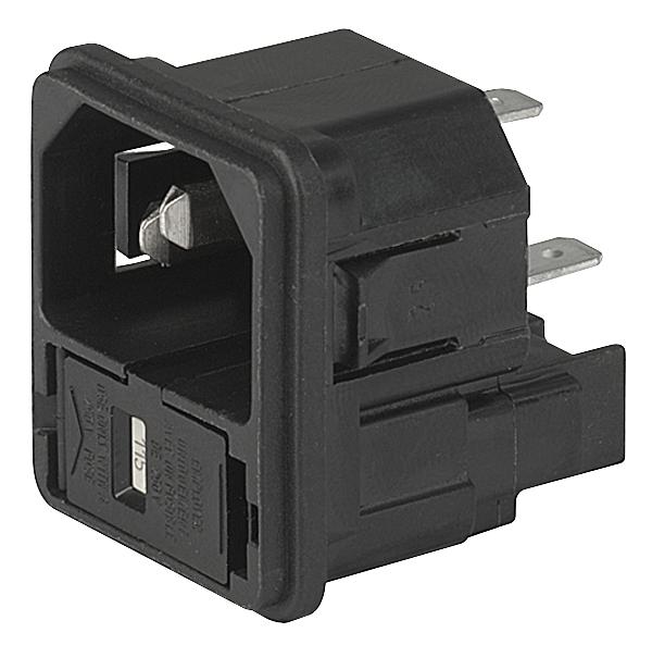 4301.0504 INLET, IEC, C14, KEA, 10A SCHURTER