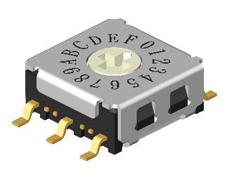 MCR7M3-16RA-V-B SWITCH, ROTARY, 7X7, 16 POS, 3X3 MULTICOMP PRO
