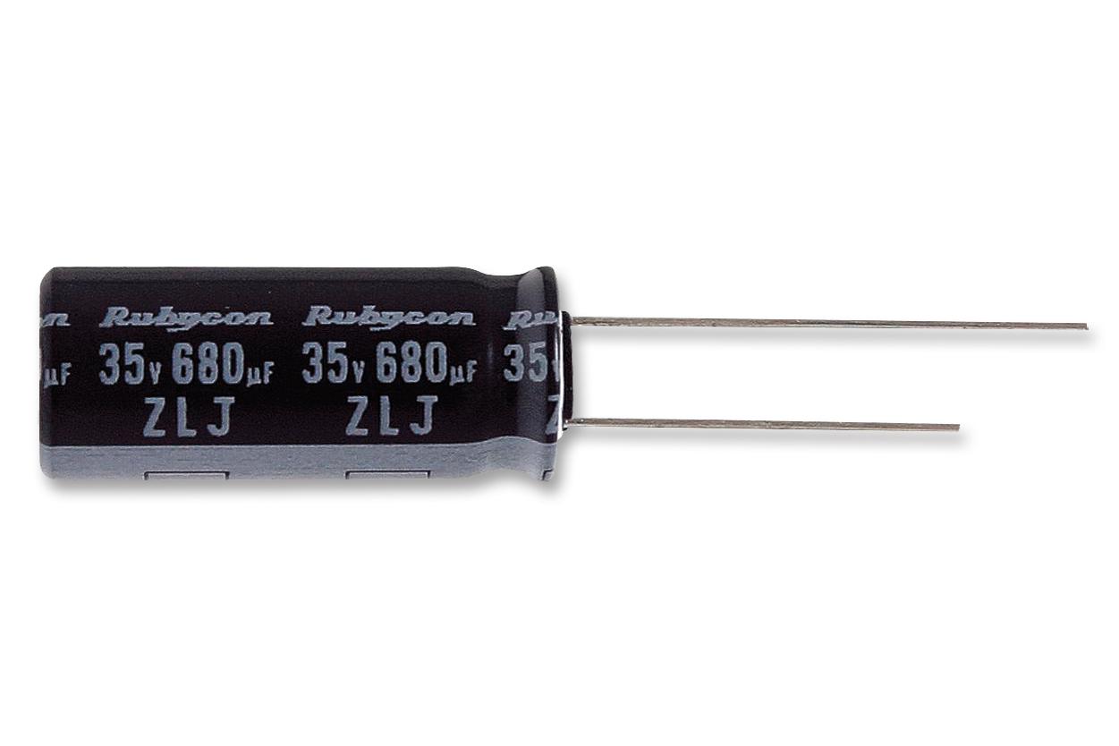 10ZLJ1200M10X16 CAP, 1200µF, 10V, 20% RUBYCON