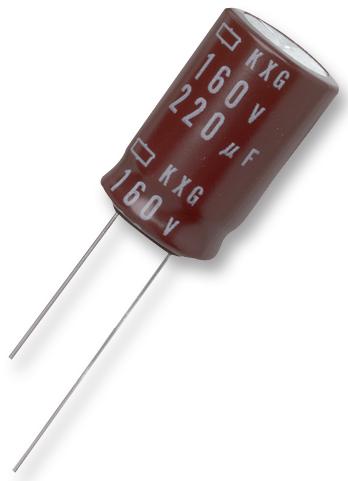 EKXG401ELL220MK20S CAP, 22µF, 400V, 20% UNITED CHEMI-CON
