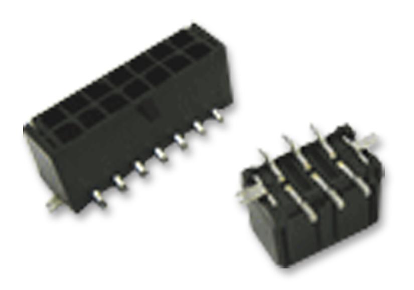 66200821822 PLUG, 3MM, DUAL ROW, EARS, 8WAY WURTH ELEKTRONIK
