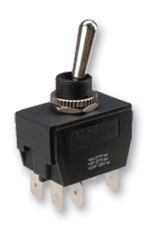 MCR13-448S-3-08 SWITCH, DPST OFF-(ON), SC, PLASTIC LEVER MULTICOMP