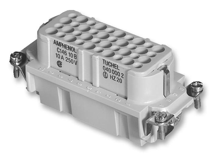 C146 10B040 000 2 INSERT, FEMALE, CRIMP, 250V, 40+PE AMPHENOL SINE/TUCHEL