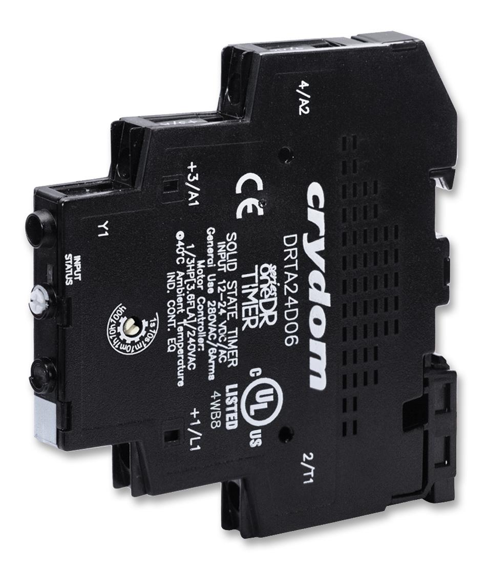 DRTA06D06 TIMER, SSR, 12-24VAC/DC, 6A, DELAY ON SENSATA/CRYDOM