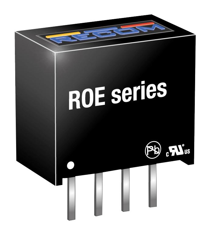 ROE-2405S DC-DC CONVERTER, 5V, 0.2A RECOM POWER
