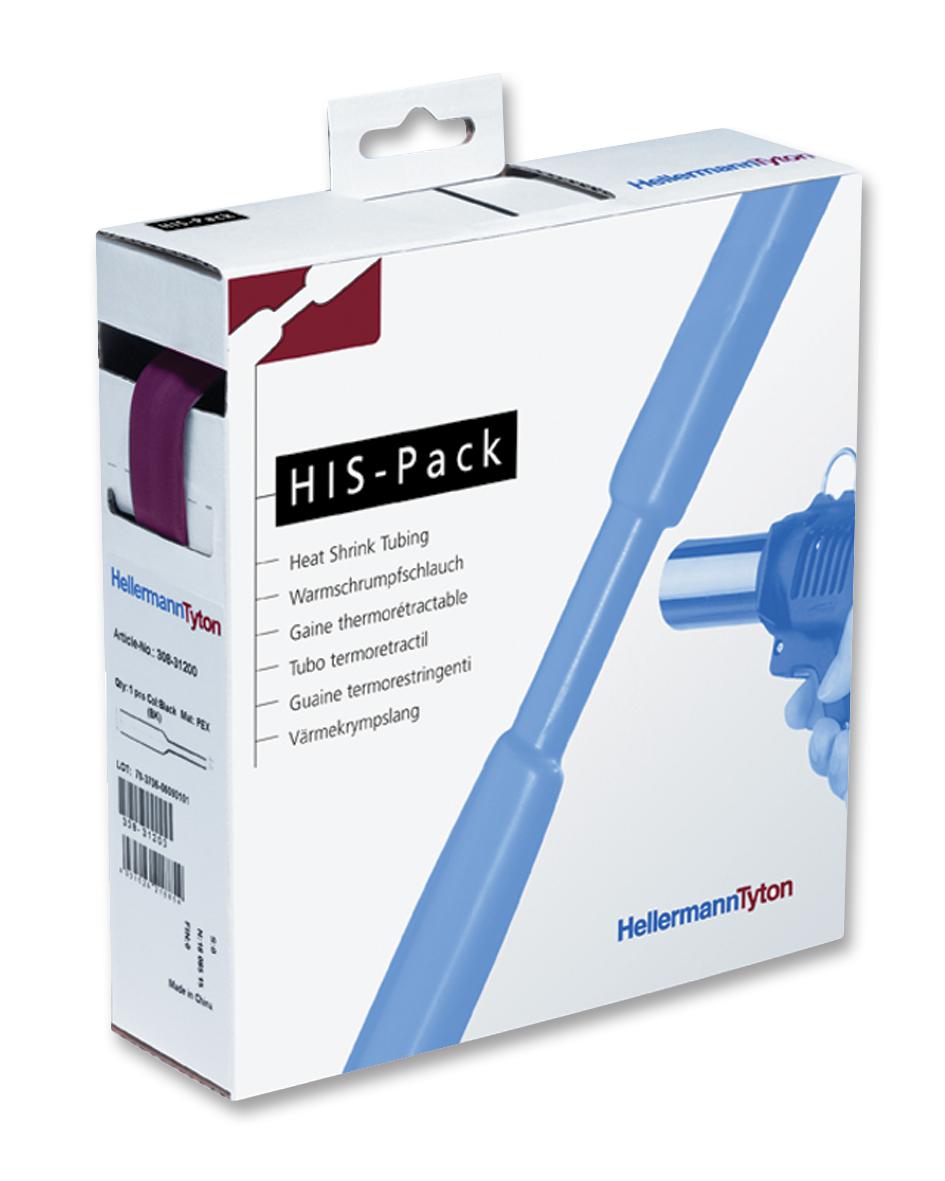 300-31902 HEAT SHRINK, RED, 19.1MM, 5M HELLERMANNTYTON