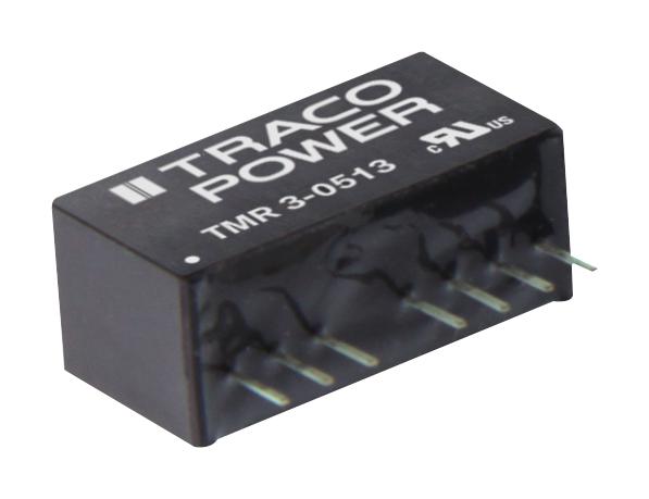 TMR 3-0511 CONVERTER, DC/DC, 3W, 5V/0.6A TRACO POWER