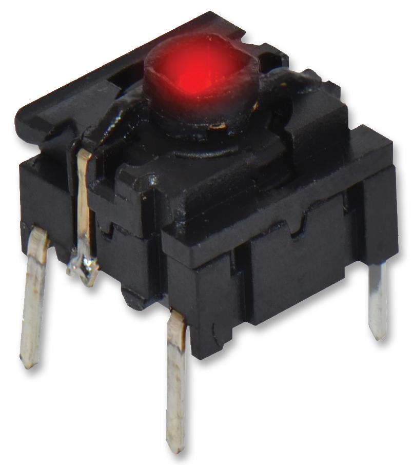 5GTH93582 SWITCH, THT, IP67, 3.5N, RED LED MULTIMEC