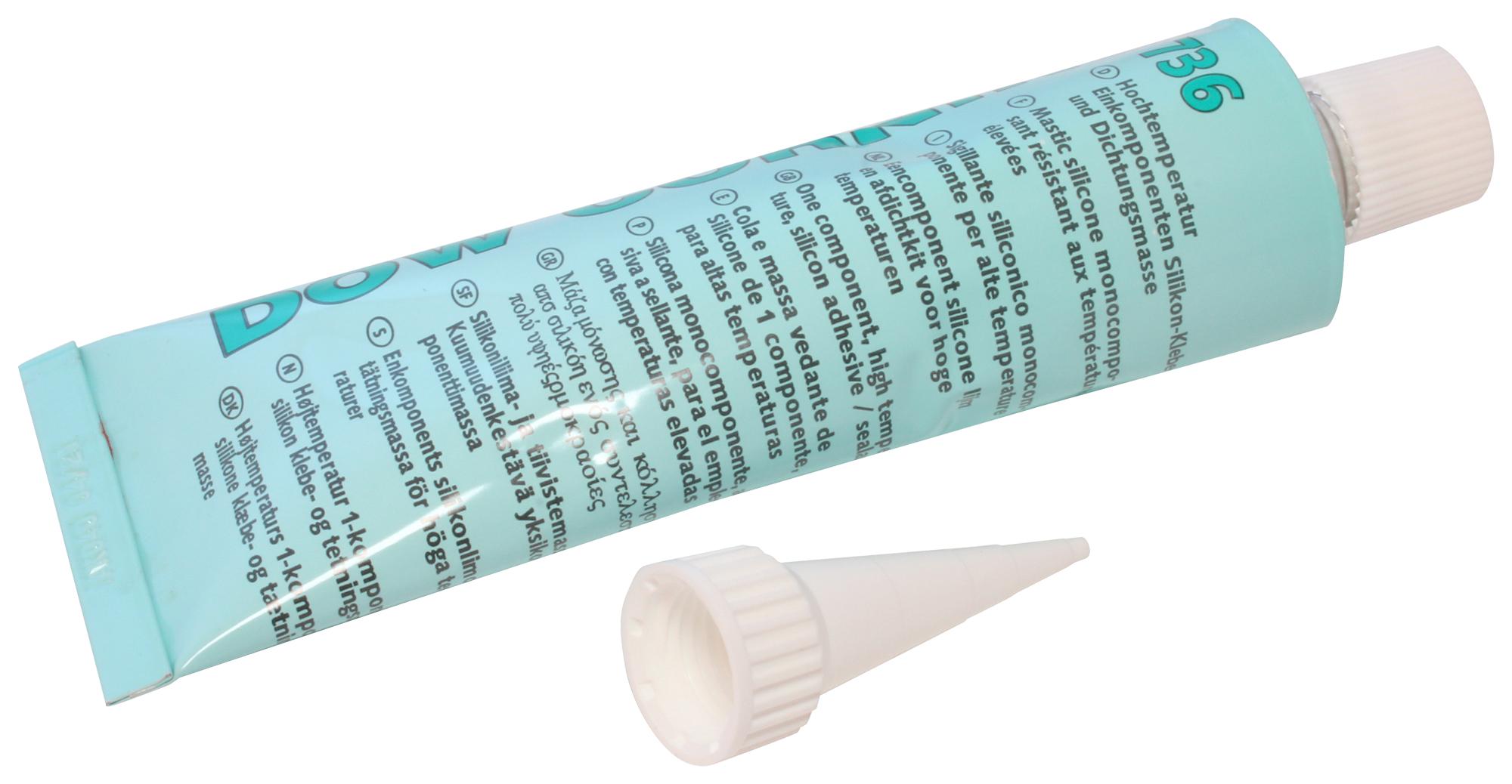 736 RED 90ML RTV SILICONE, 736, RED, 90ML DOW