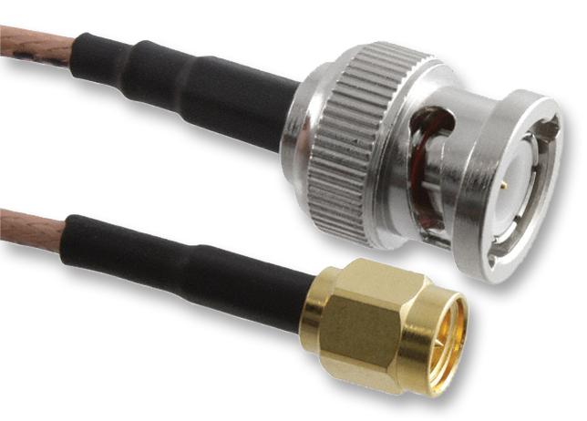 245101-01-06.00 CABLE, RG316, SMA PLUG, BNC PLUG, 6IN AMPHENOL CONNEX