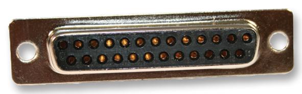 171-025-203L011 D SUB, RECEPTACLE, SOLDER, STR, 25WAY NORCOMP