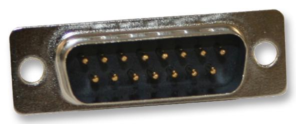 171-015-113R911 D SUB, PLUG, SOLDER, STRAIGHT, 15WAY NORCOMP